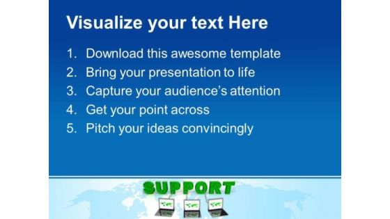 Laptop Wired To Support Teamwork PowerPoint Templates And PowerPoint Themes 0712