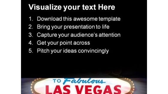 Las Vegas Sign Americana PowerPoint Templates And PowerPoint Backgrounds 0311