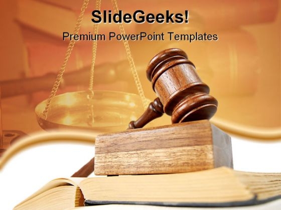 Law And Order Law PowerPoint Template 1110
