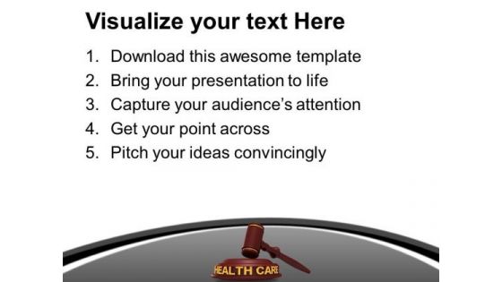 Law Of Health Care PowerPoint Templates Ppt Backgrounds For Slides 0113