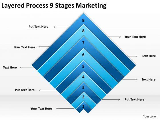 Layered Process 9 Stages Marketing Ppt Import Export Business Plan PowerPoint Slides