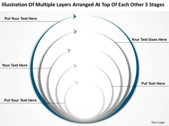 Layers Arranged At Top Each Other 5 Stages Ppt Free Business Plans Template PowerPoint Templates