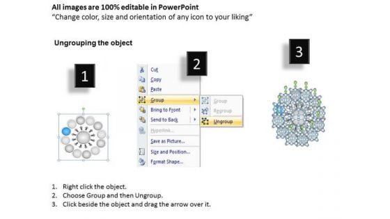 Layout Of Converging 12 Steps Linear Flow Ppt Circular Process PowerPoint Templates