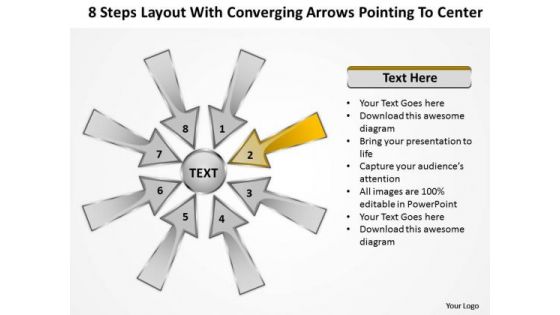 Layout With Converging Arrows Pointing To Center Ppt Circular Network PowerPoint Slides