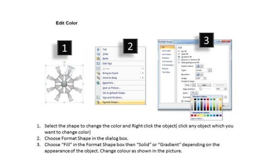 Layout With Converging Arrows Pointing To Center Ppt Cycle Flow Network PowerPoint Templates