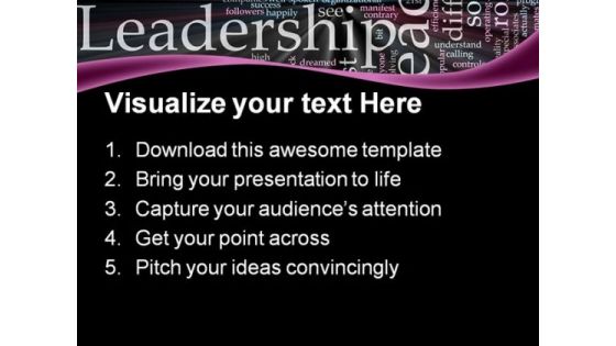 Leader03 Leadership PowerPoint Templates And PowerPoint Backgrounds 0611