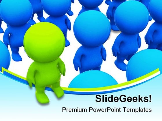 Leader Business PowerPoint Template 0910