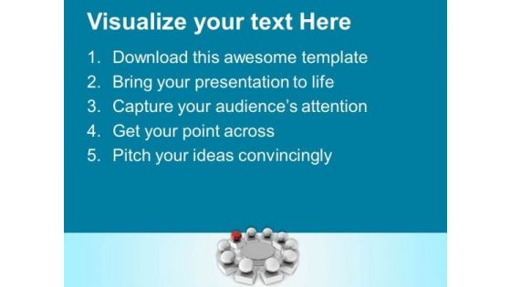 Leader With Team Mates Growth Factors PowerPoint Templates Ppt Backgrounds For Slides 0313