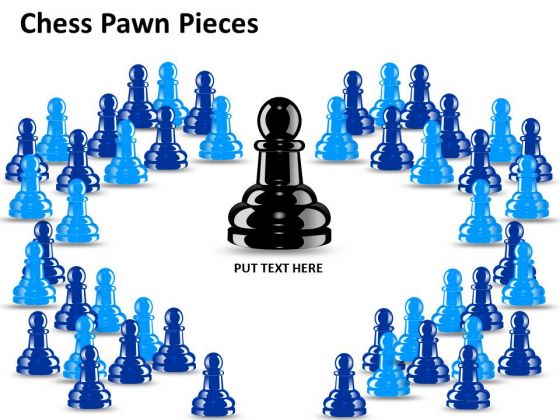 Leadership Chess Pawn Pieces PowerPoint Slides And Ppt Diagram Templates