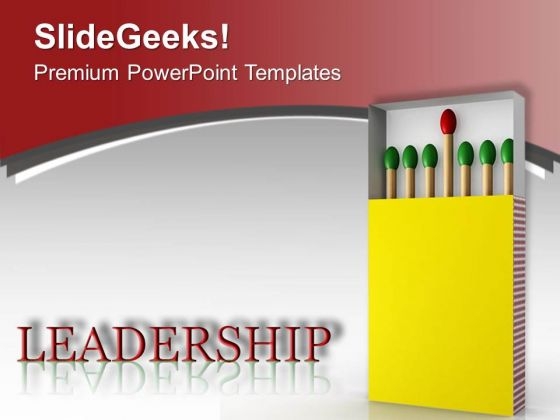 Leadership Is A Unique Quality PowerPoint Templates Ppt Backgrounds For Slides 0713