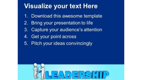 Leadership Is Unique Quality PowerPoint Templates Ppt Backgrounds For Slides 0513