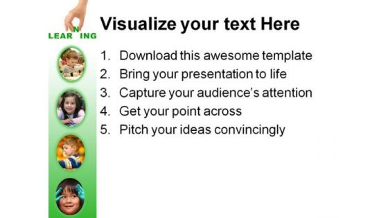 Learning Education PowerPoint Template 1010