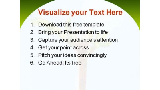Green Leaves PowerPoint Template