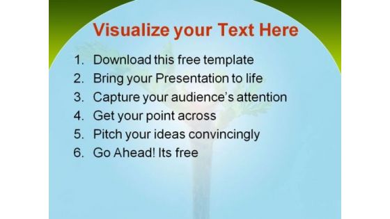 Green Leaves PowerPoint Template