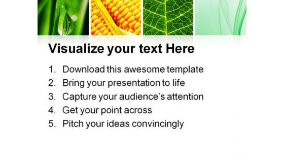 Leaves Collage Nature PowerPoint Themes And PowerPoint Slides 0811
