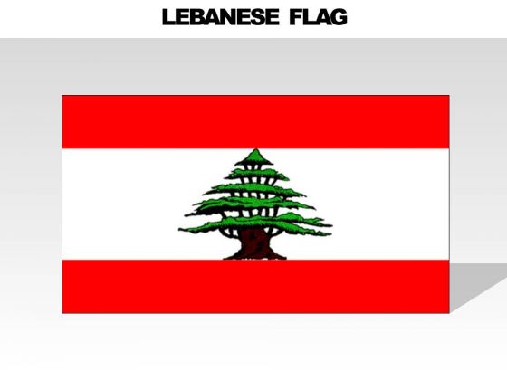 Lebanese Country PowerPoint Flags