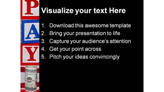 Legal Tender Americana PowerPoint Template 1110
