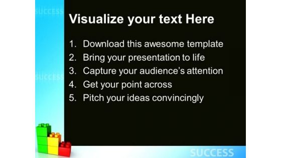 Lego Graph Business PowerPoint Templates And PowerPoint Themes 0312