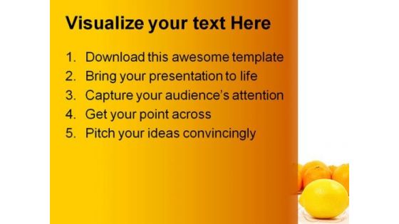 Lemon And Oranges Food PowerPoint Templates And PowerPoint Backgrounds 0211