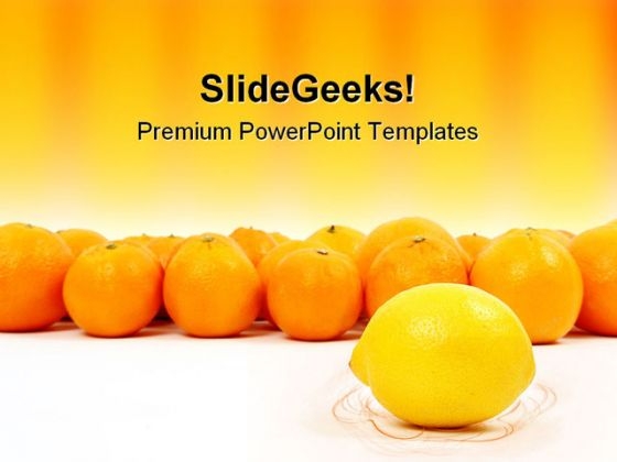 Lemon And Oranges Food PowerPoint Templates And PowerPoint Backgrounds 0211