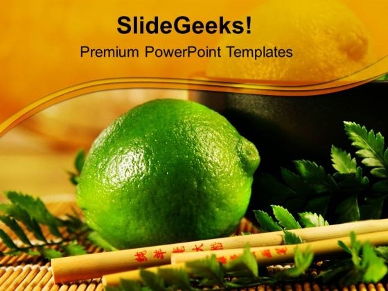 Lemons Are Good Source Of Vitamin C PowerPoint Templates Ppt Backgrounds For Slides 0613