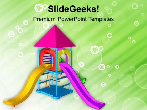 Let The Children Play In Playground PowerPoint Templates Ppt Backgrounds For Slides 0513