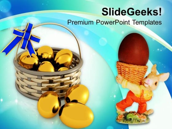 Lets Celebrate Easter With Eggs PowerPoint Templates Ppt Backgrounds For Slides 0313