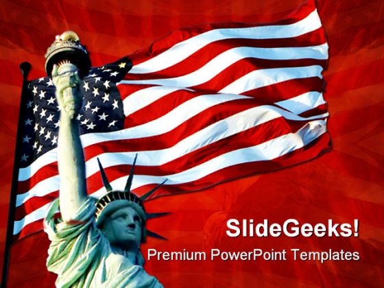 Liberty Symbol PowerPoint Template 1110
