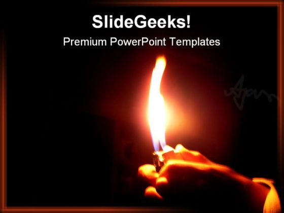 Light In Darkness Religion PowerPoint Template 0610