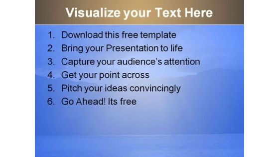 Beautiful Sunrise PowerPoint Template