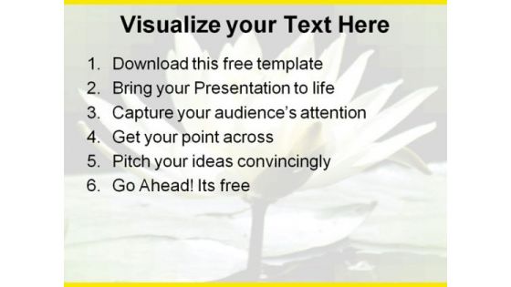 Beautiful Lily Flower PowerPoint Template