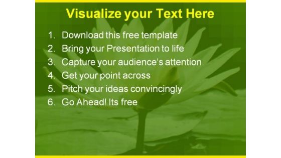 Beautiful Lily Flower PowerPoint Template