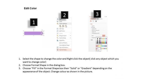 Linear Arrows For Process Flow PowerPoint Template