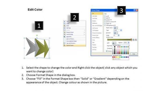 Linear Process Using Arrows 2 Stages Ppt Schematic Design PowerPoint Templates