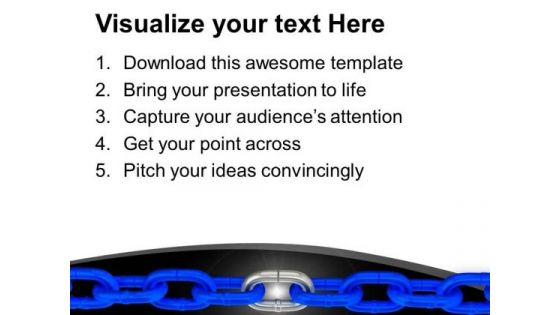Links Of Chain Teamwork Concept PowerPoint Templates Ppt Backgrounds For Slides 0313