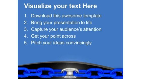 Links Of Chain Teamwork Concept PowerPoint Templates Ppt Backgrounds For Slides 0313