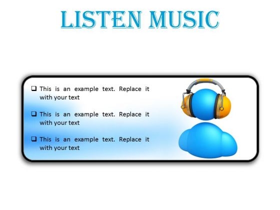 Listen Music Entertainment PowerPoint Presentation Slides R
