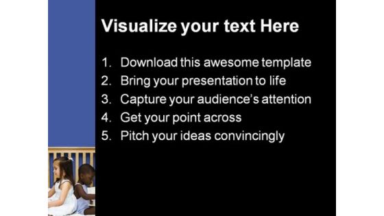 Literacy And Diversity Education PowerPoint Template 1110