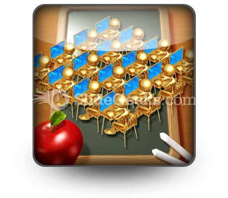 Little Golden Students PowerPoint Icon S