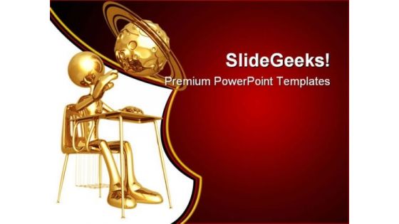 Little Student Education PowerPoint Templates And PowerPoint Backgrounds 0711