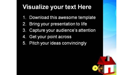 Lock House Security PowerPoint Templates And PowerPoint Themes 0812