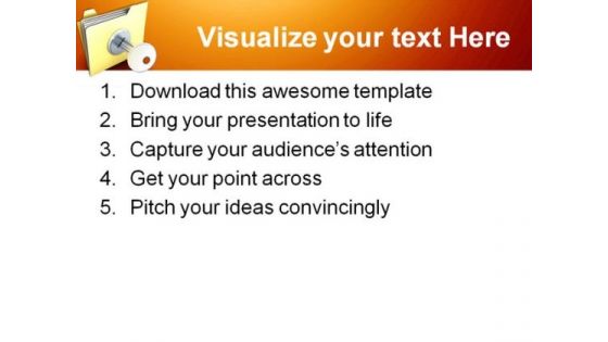 Locked Folder Security PowerPoint Templates And PowerPoint Backgrounds 0311