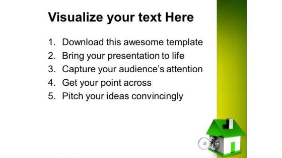 Locked With Key Security PowerPoint Templates And PowerPoint Themes 0912