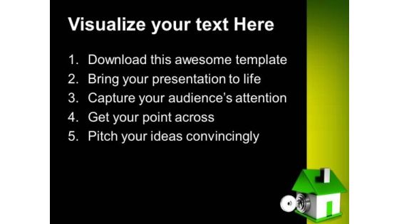 Locked With Key Security PowerPoint Templates And PowerPoint Themes 0912