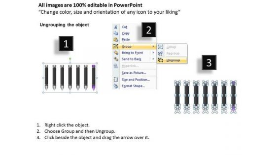 Logical Diagram For 7 Different Schematic Representations Ppt Plan Business PowerPoint Templates