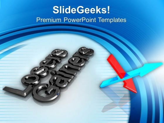 Losers Gainers Chart Arrows PowerPoint Templates And PowerPoint Themes 0912