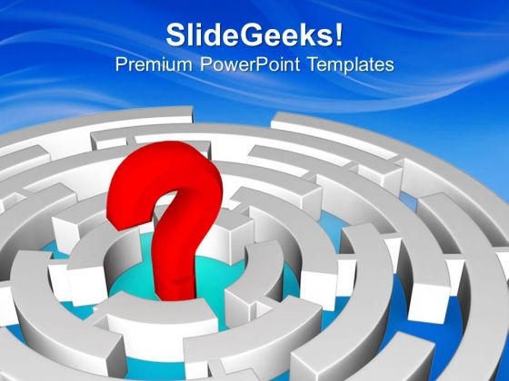 Lost In Finding Business Solutions PowerPoint Templates Ppt Backgrounds For Slides 0513