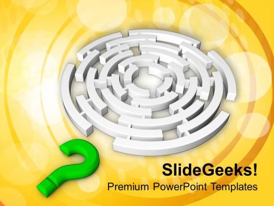 Lost The Way Business Concept PowerPoint Templates Ppt Backgrounds For Slides 0513