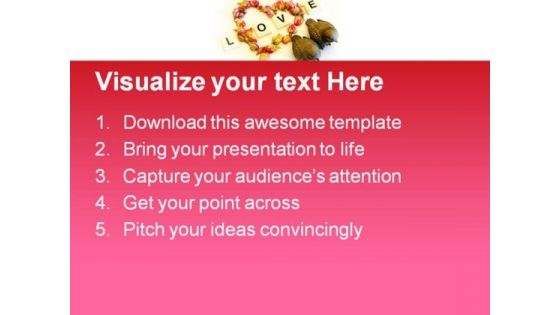 Love Birds Metaphor PowerPoint Templates And PowerPoint Backgrounds 0711