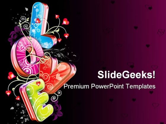 Love Card Symbol PowerPoint Templates And PowerPoint Backgrounds 0411